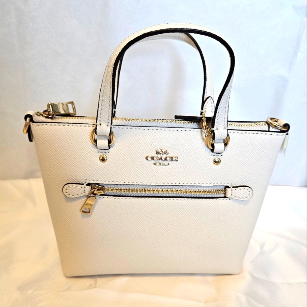 Coach Mini Gallery Crossbody Chalk